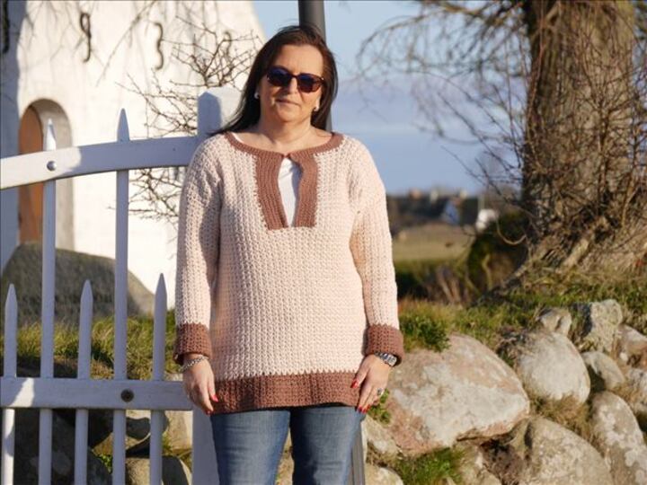 Häkelanleitung Pulli unisize Frühjahresmodell