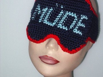 Häkelanleitung Schlafmaske Schlafbrille Müde für Dunkelschläfer