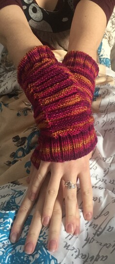 Strickanleitung Armstulpen Pink Hands