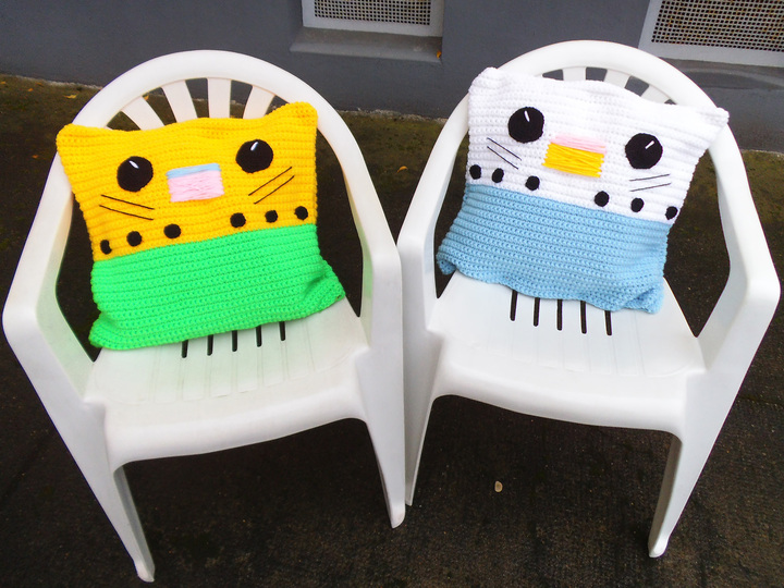 Wellensittich Kissenbezug Häkelanleitung