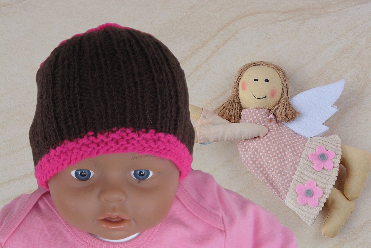 Strickanleitung Babymütze bis 6 Monate tragbar- ideal auch für Anfänger - Bild 3