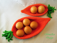 Möhren-Schale 2-er Set - Häkelnanleitung
