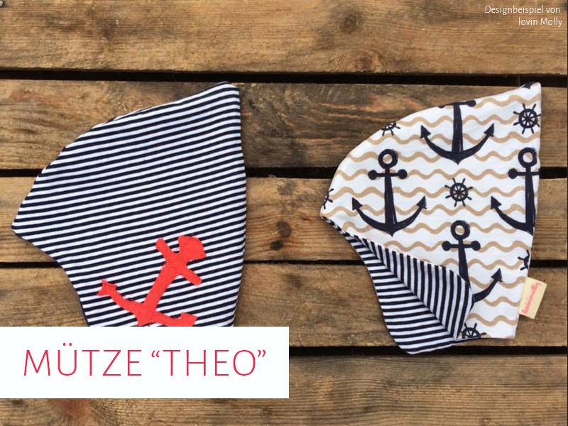 Mütze „Theo“ für Frühchen und Neugeborene (Kopfumfang / Größe: 29 - 45 )