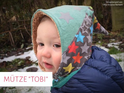 Schlupfmütze „Tobi“ für Frühchen und Neugeborene (Kopfumfang / Größe: 29 - 45 )