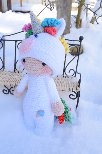 Häkelanleitung Tamituzi Einhorn Flöckchen Komplett