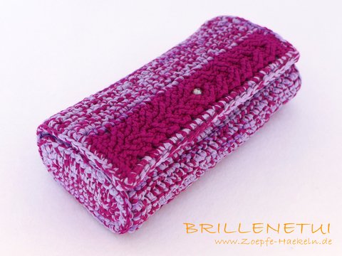 Mod. 005 - Häkelanleitung - Brillenetui mit Zopfmuster