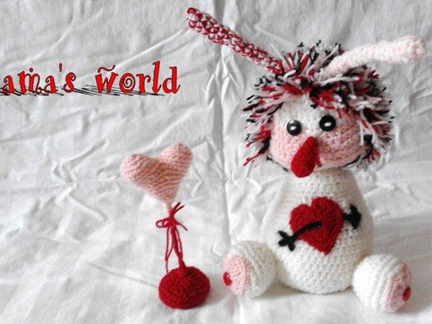 Häkelanleitung Herzständer des Valentins-Brommel