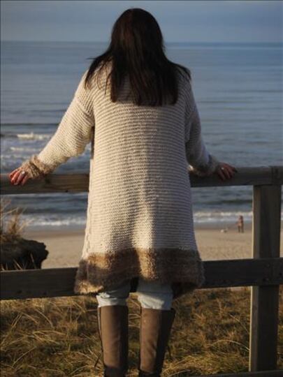 Strickanleitung Mantel/Jacke unisize Luxury