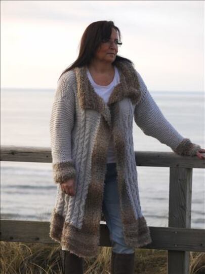 Strickanleitung Mantel/Jacke unisize Luxury
