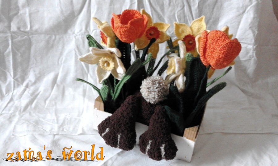 Häkelanleitung Osterkiste mit Hase