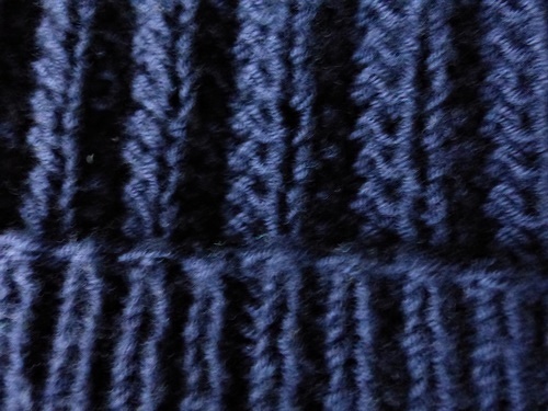 Strickanleitung für eine blaue Strickmütze in 3 Größen, E-Book
