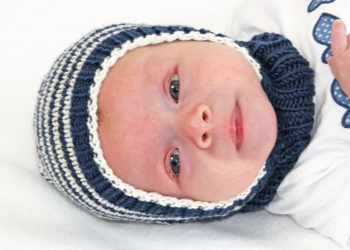 Strickanleitung Durchschlupfmütze Wirbelwind für die Größen 40-48cm