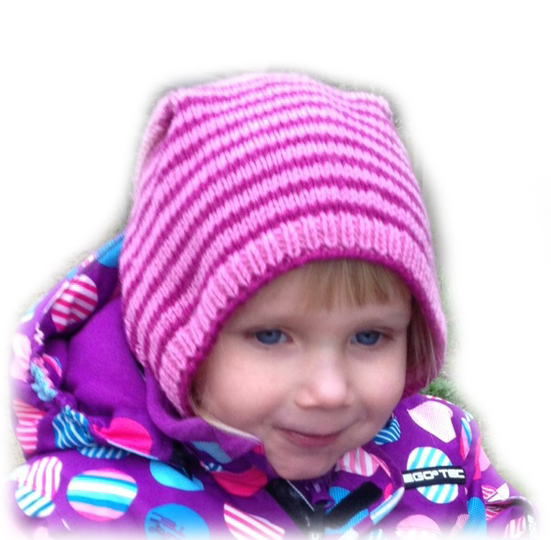 Strickanleitung Durchschlupfmütze Wirbelwind für die Größen 40-48cm