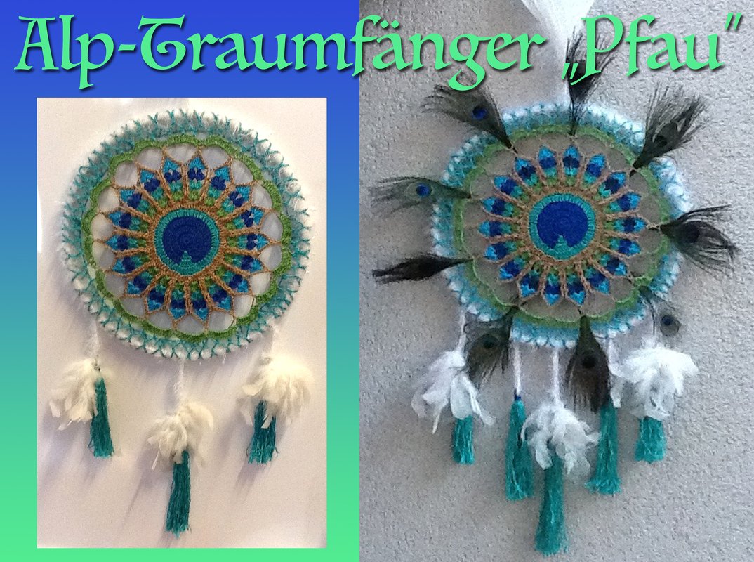 Alp-Traumfänger Pfau