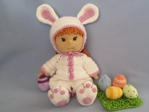 Häkelanleitung Puppe, Hanni Osterhase