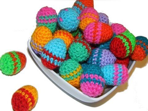 E-Book * kunterbunte Mini - Ei * Amigurumi, Osterei, pdf-Datei, Häkelanleitung Miniei, bunte, kleine Häkeleier