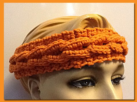 Stirnband verzopft, dicker Zopf