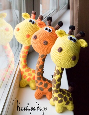 Pattern "Funny Giraffe" (amigurumi crochet)