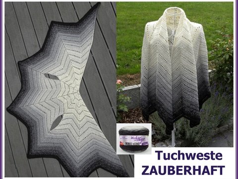 Tuchweste Zauberhaft im Zipfel-Look gehäkelt