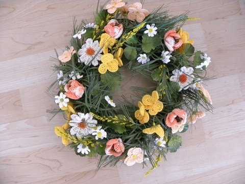 Blumenkranz häkeln 