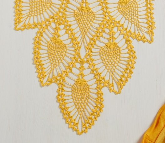 Gelber Läufer Häkeln - Bild 2