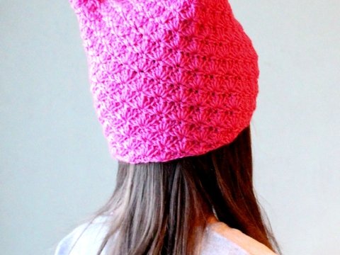 Cat Ears Hat Pattern, Pussy Hat Pattern, Kitten Ear Beanie