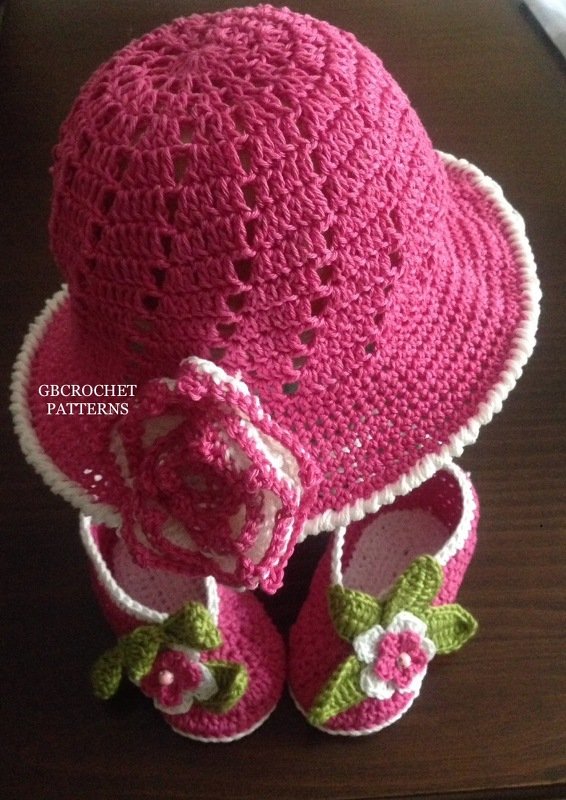 Mom and baby spring and Summer Crochet Baby to Adult Size Sun Hat, Mom and child Newborn to Adult Large Us and Uk pattern - Image 2