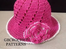 newborn size sun hat