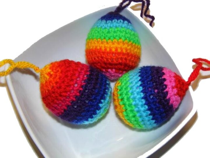 E-Book * kunterbunte Häkel-Eier * Amigurumi, Osterei, pdf-Datei, Häkelanleitung Midiei, bunte Häkeleier