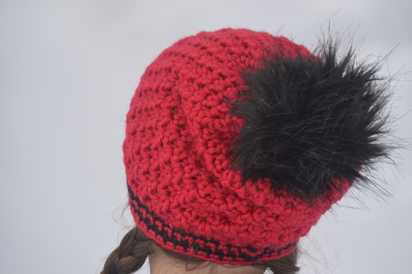 - RUBY - Beanie alle Größen alle Größen, Winterbeanie mit Pelzbommel, ausführliche Größentabelle,