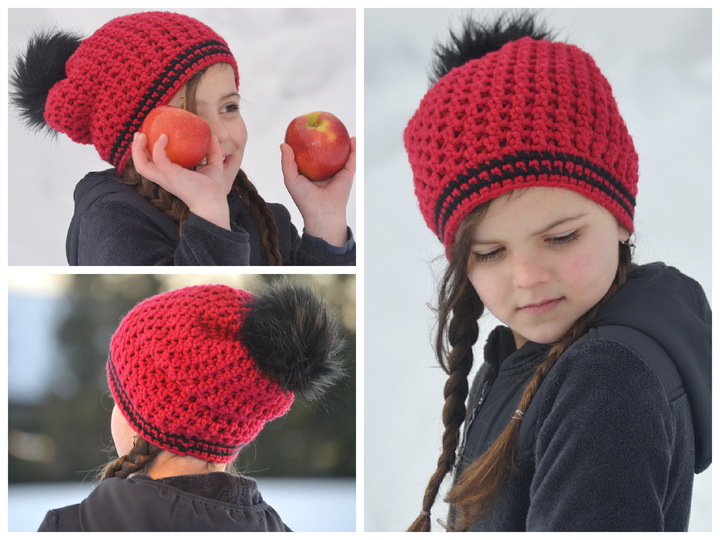 - RUBY - Beanie alle Größen alle Größen, Winterbeanie mit Pelzbommel, ausführliche Größentabelle,