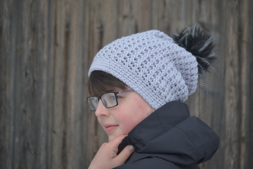 - RUBY - Beanie alle Größen alle Größen, Winterbeanie mit Pelzbommel, ausführliche Größentabelle,