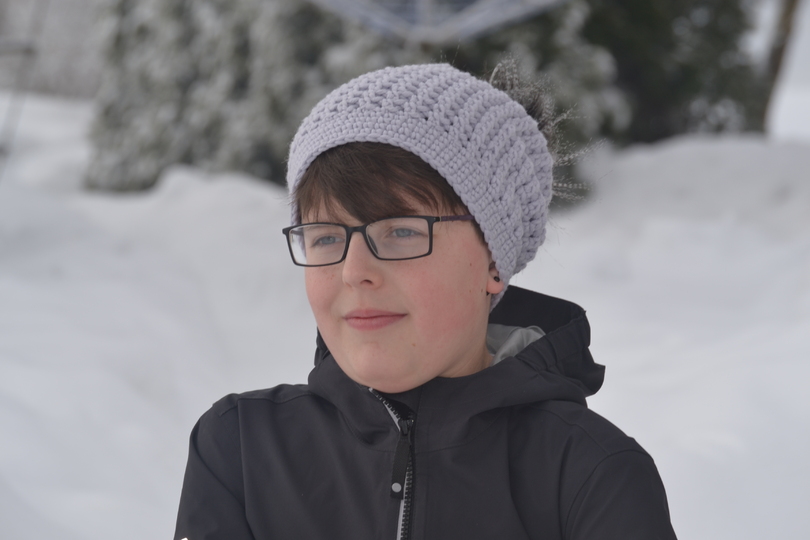 - RUBY - Beanie alle Größen alle Größen, Winterbeanie mit Pelzbommel, ausführliche Größentabelle,