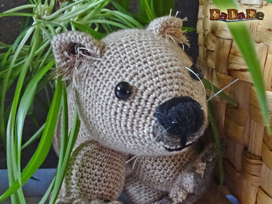Wombat Womby das Knuddel-Tier aus Australien, Häkelanleitung von DaDaDe