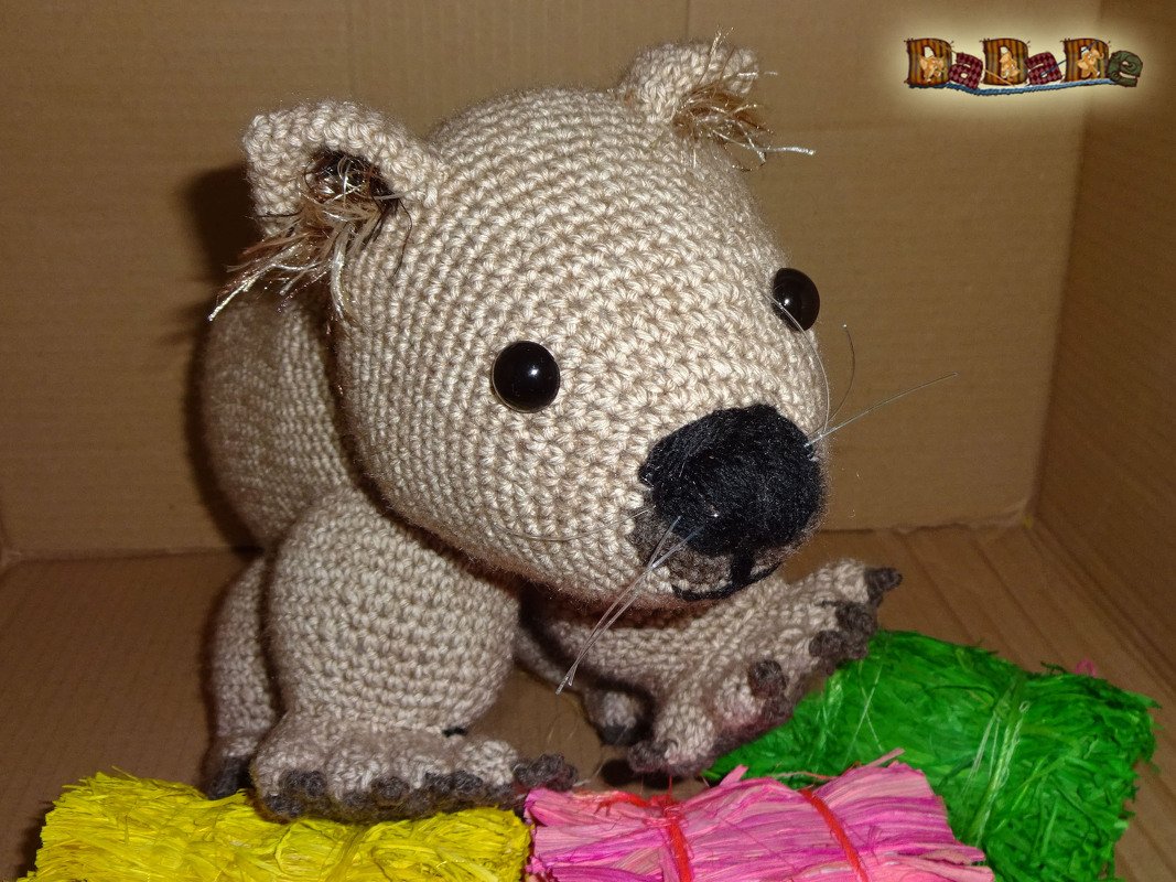 Wombat Womby das Knuddel-Tier aus Australien, Häkelanleitung von DaDaDe - Bild 6