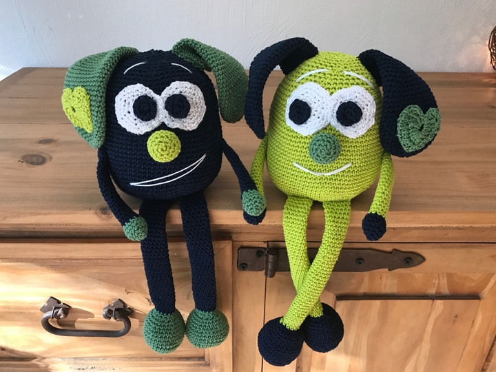 Häkeln / Anleitung Kantenhocker Crazy-Pat in Love