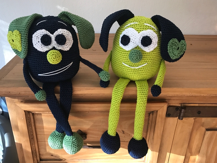 Häkeln / Anleitung Kantenhocker Crazy-Pat in Love