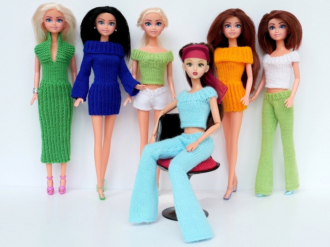 Spar-Set: 7 Strickanleitungen Puppenkleidung Serie Basics