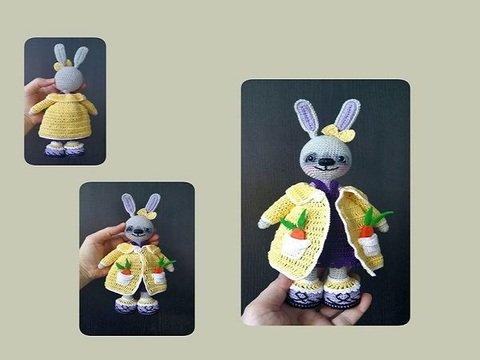 Anleitung Amigurumi Hasen Mädchen 25 cm Groß