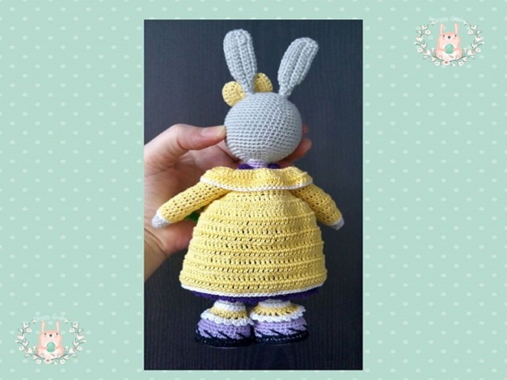 Anleitung Amigurumi Hasen Mädchen 25 cm Groß