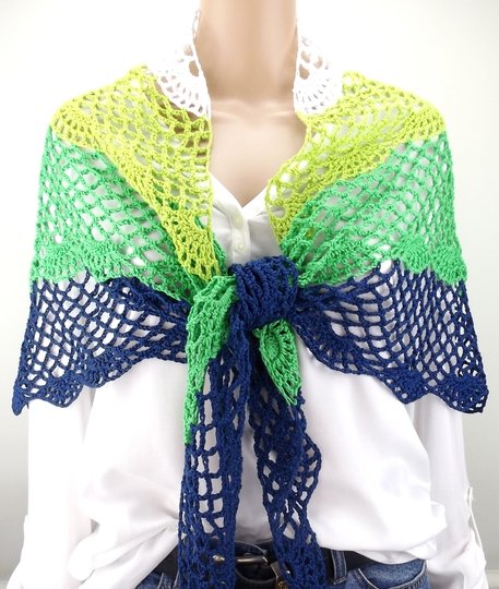 Häkelanleitung Dreieckstuch "Spring"