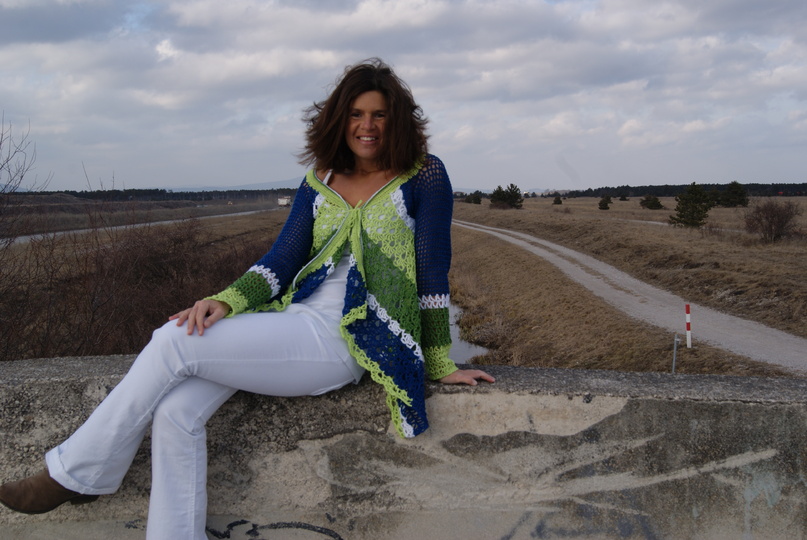 Weste Wasserfall (Oversize für die Größen S - XL) an alle Größen leicht anzupassen