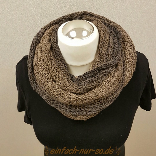 Gehäkelter Schal Zackenfluss