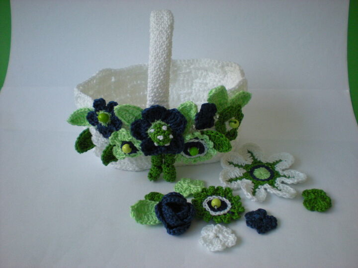 Blumenkörbchen Häkelanleitung