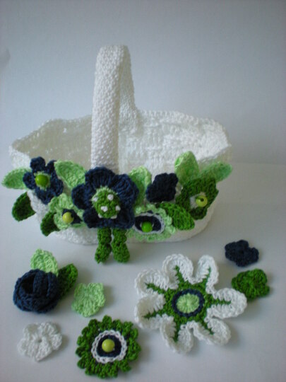 Blumenkörbchen Häkelanleitung