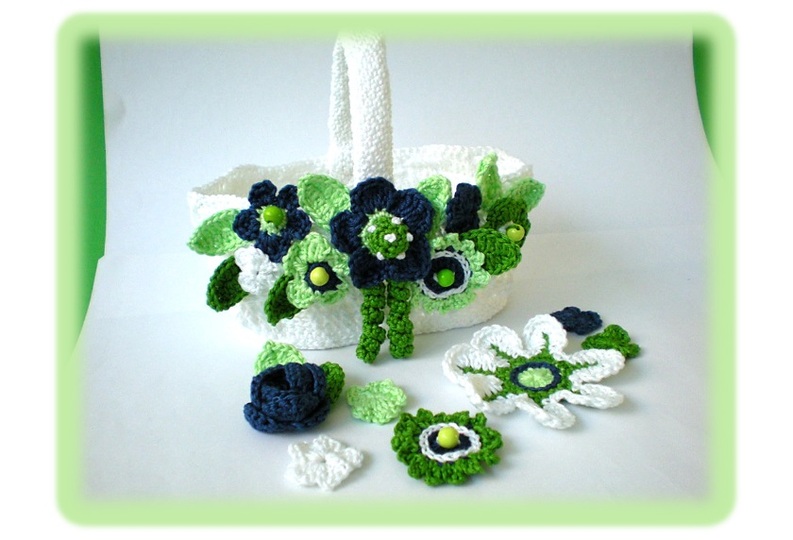 Blumenkörbchen Häkelanleitung