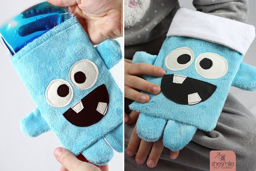 Kühl- und Wärmekissenbezug "Theo Tröster" (Nähanleitung & Schnittmuster)