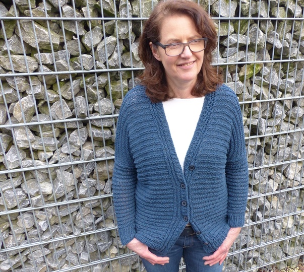 Baumwoll-Cardigan im Rippenmuster, E-Book, PDF