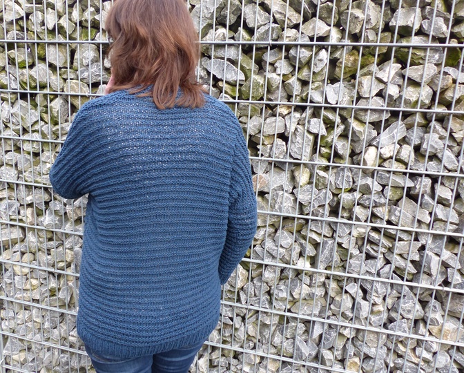 Baumwoll-Cardigan im Rippenmuster, E-Book, PDF