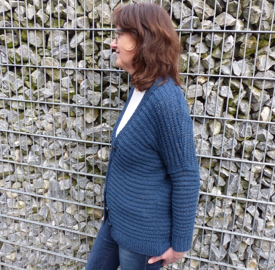 Baumwoll-Cardigan im Rippenmuster, E-Book, PDF